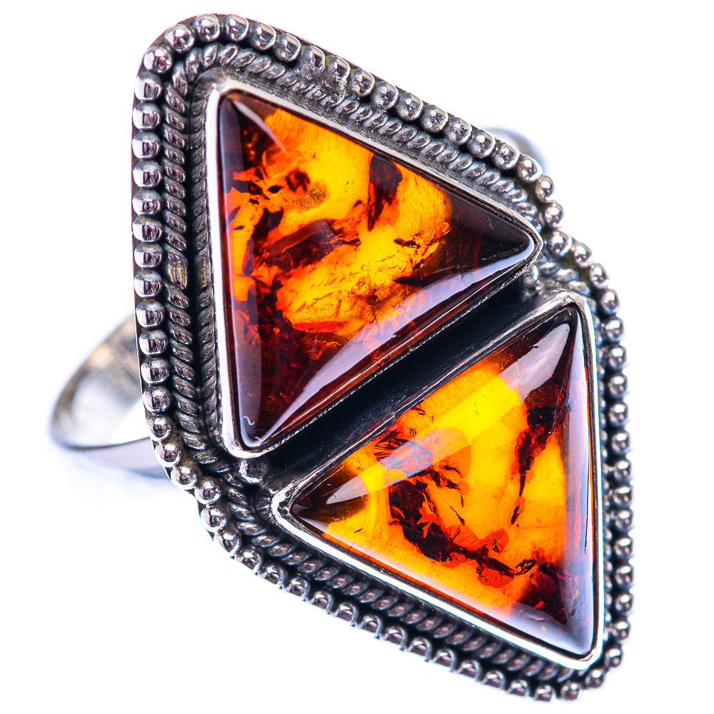 Large Baltic Amber 925 Sterling Silver Ring Size 11.75 (925 Sterling Silver) RING140399