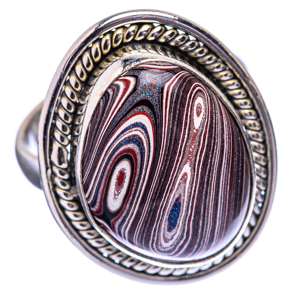 Fordite Ring Size 7.5 (925 Sterling Silver) R142669