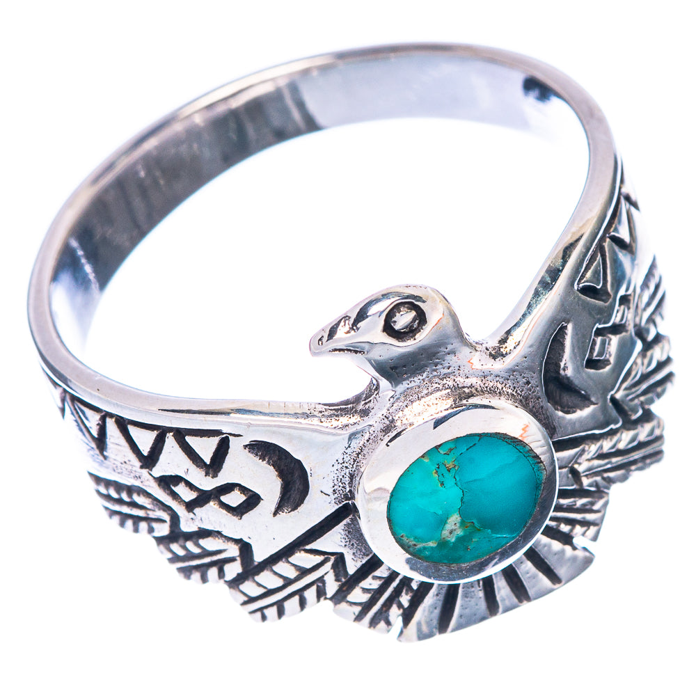 Rare Arizona Turquoise Bird Ring Size 9.5 (925 Sterling Silver) R1518