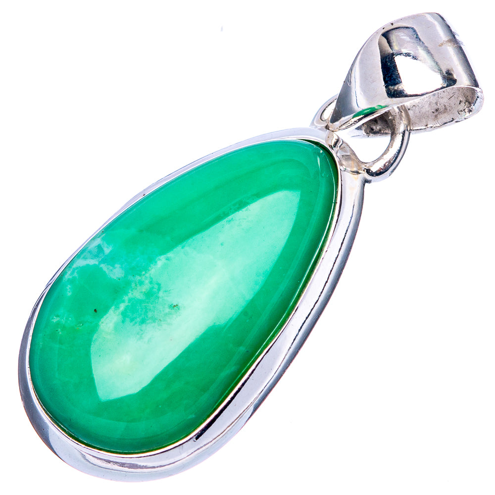 Chrysoprase Pendant 1 1/4" (925 Sterling Silver) P42534