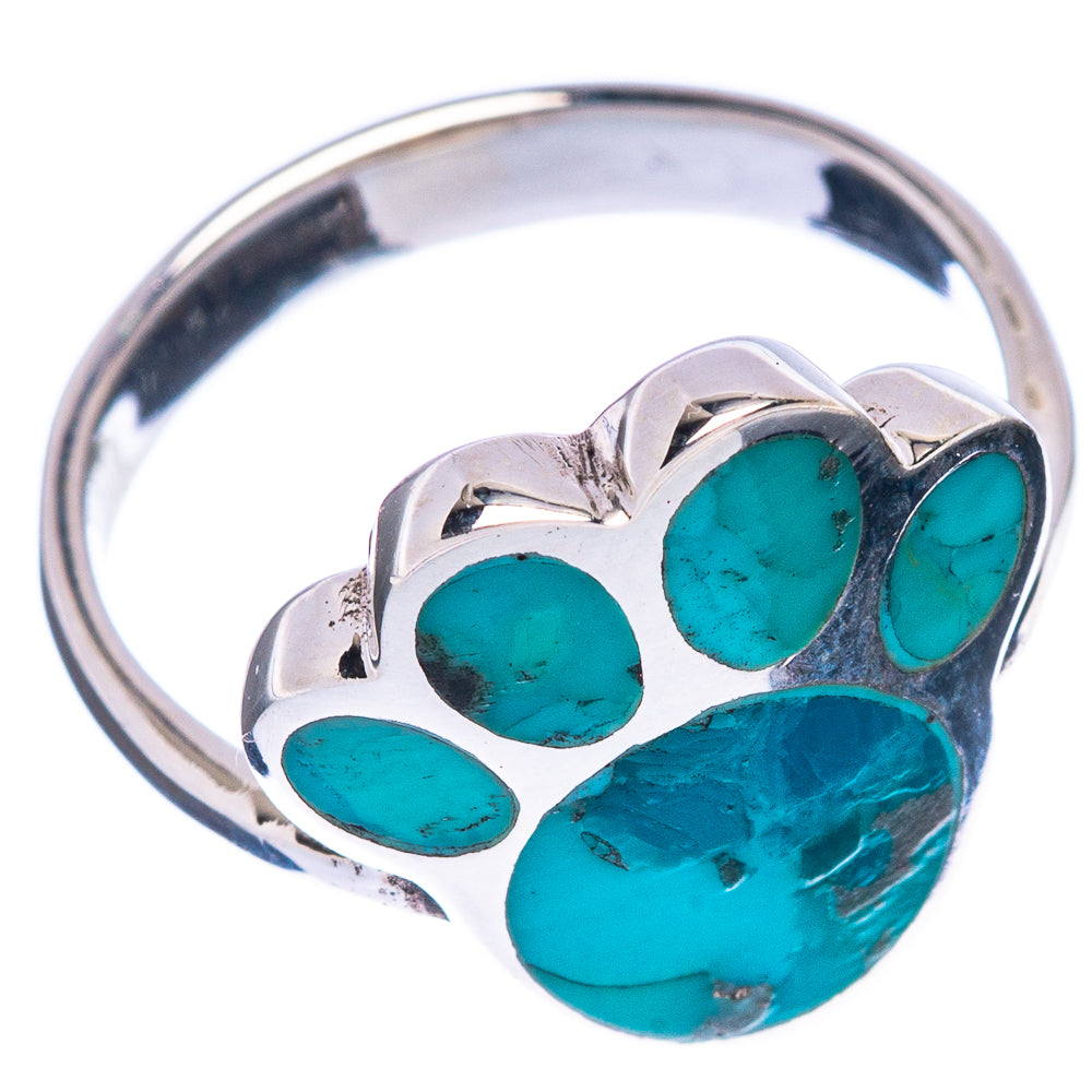Rare Arizona Turquoise Paw Ring Size 4.75 (925 Sterling Silver) R146810