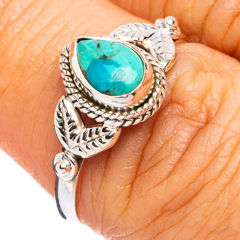 Mohave Turquoise Ring Size 7.25 (925 Sterling Silver) R8342