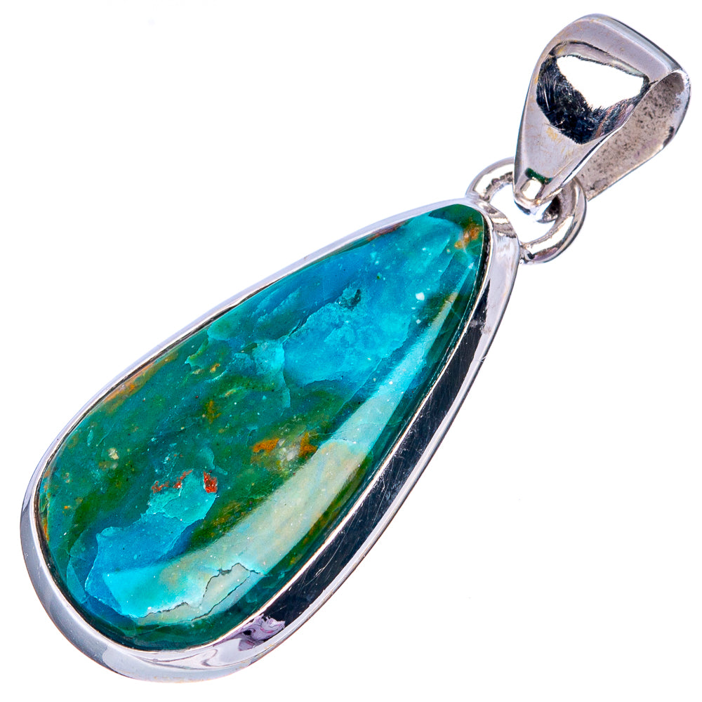 Rare Peruvian Opal 925 Sterling Silver Pendant 1 3/8" (925 Sterling Silver) P42648