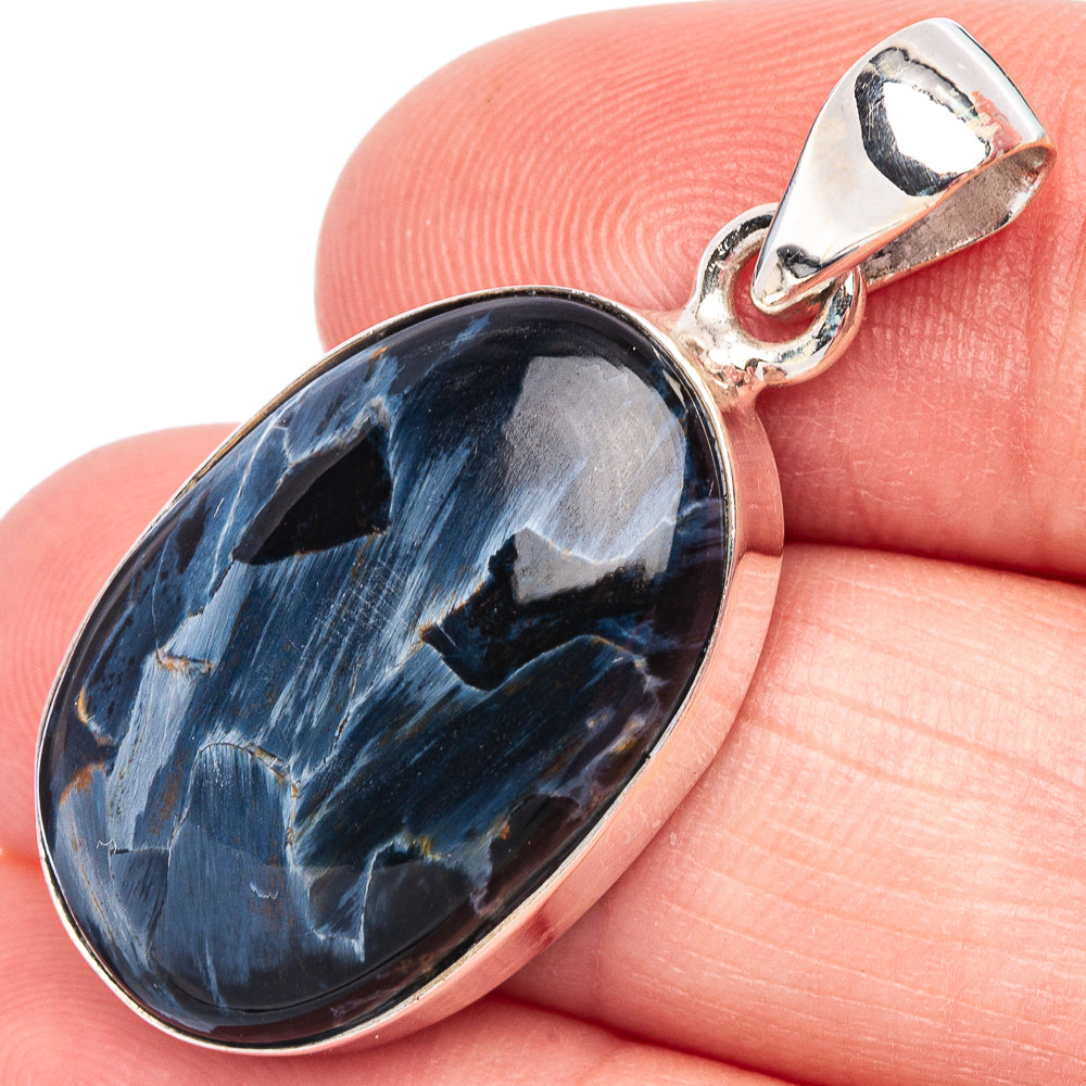 Rare Pietersite Pendant 1 3/8" (925 Sterling Silver) P44410
