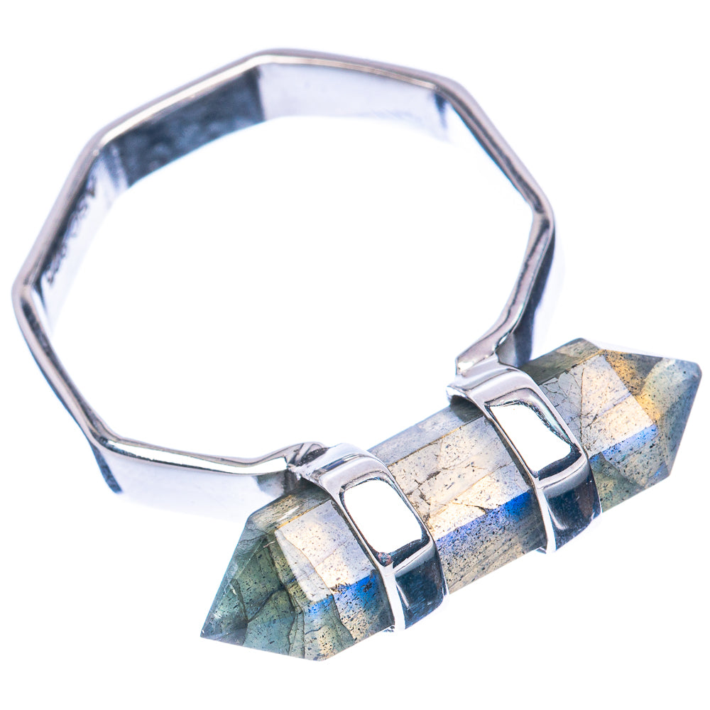 Premium Labradorite 925 Sterling Silver Ring Size 9.25 (925 Sterling Silver) R2716