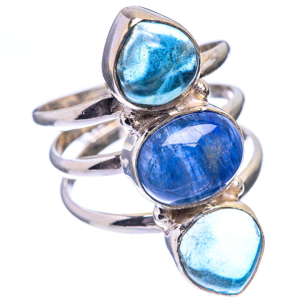 Kyanite, Blue Fluorite Ring Size 6.75 (925 Sterling Silver) R140480