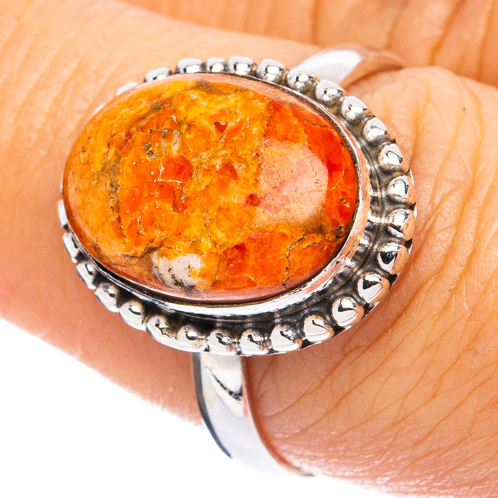 Sponge Coral Ring Size 8 (925 Sterling Silver) R8230
