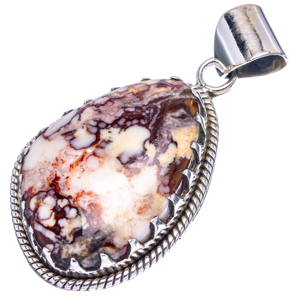 Wild Horse Jasper Pendant 1 5/8" (.925 Sterling Silver)