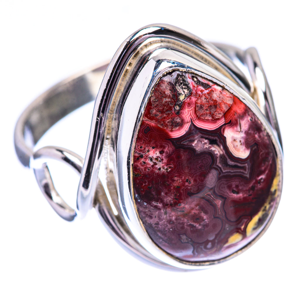 Crazy Lace Agate Ring Size 9.5 (925 Sterling Silver) R140485