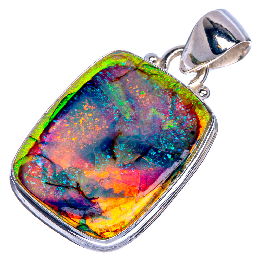 Rare Sterling Opal Pendant 1 1/4" (925 Sterling Silver) P40695