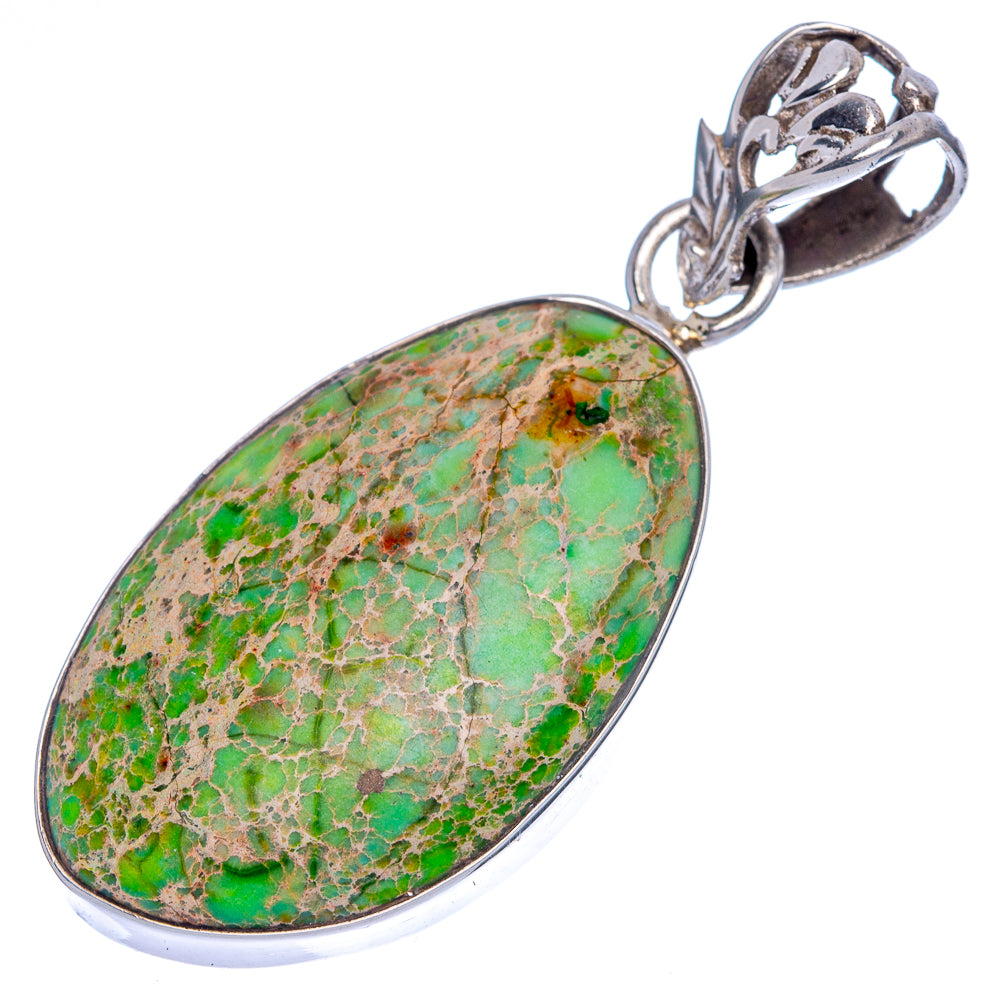 Variscite Pendant 1 7/8" (925 Sterling Silver) P40094