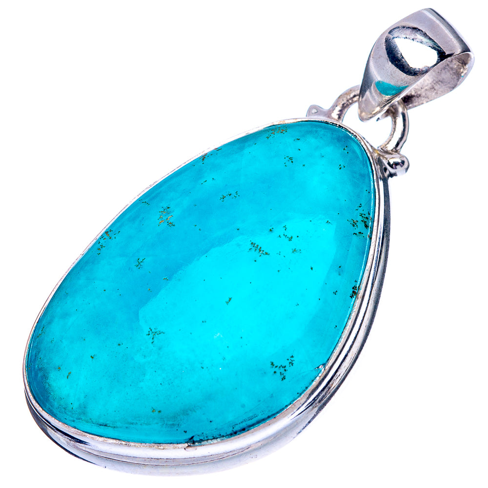 Rare Smithsonite 925 Sterling Silver Pendant 1 1/2" (925 Sterling Silver) P42601