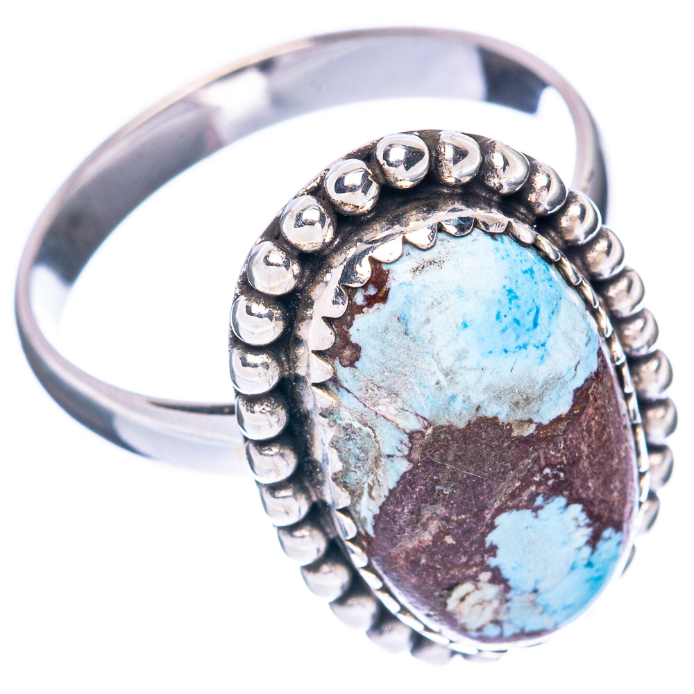 Golden Hills Turquoise Ring Size 8.75 (925 Sterling Silver) R2774