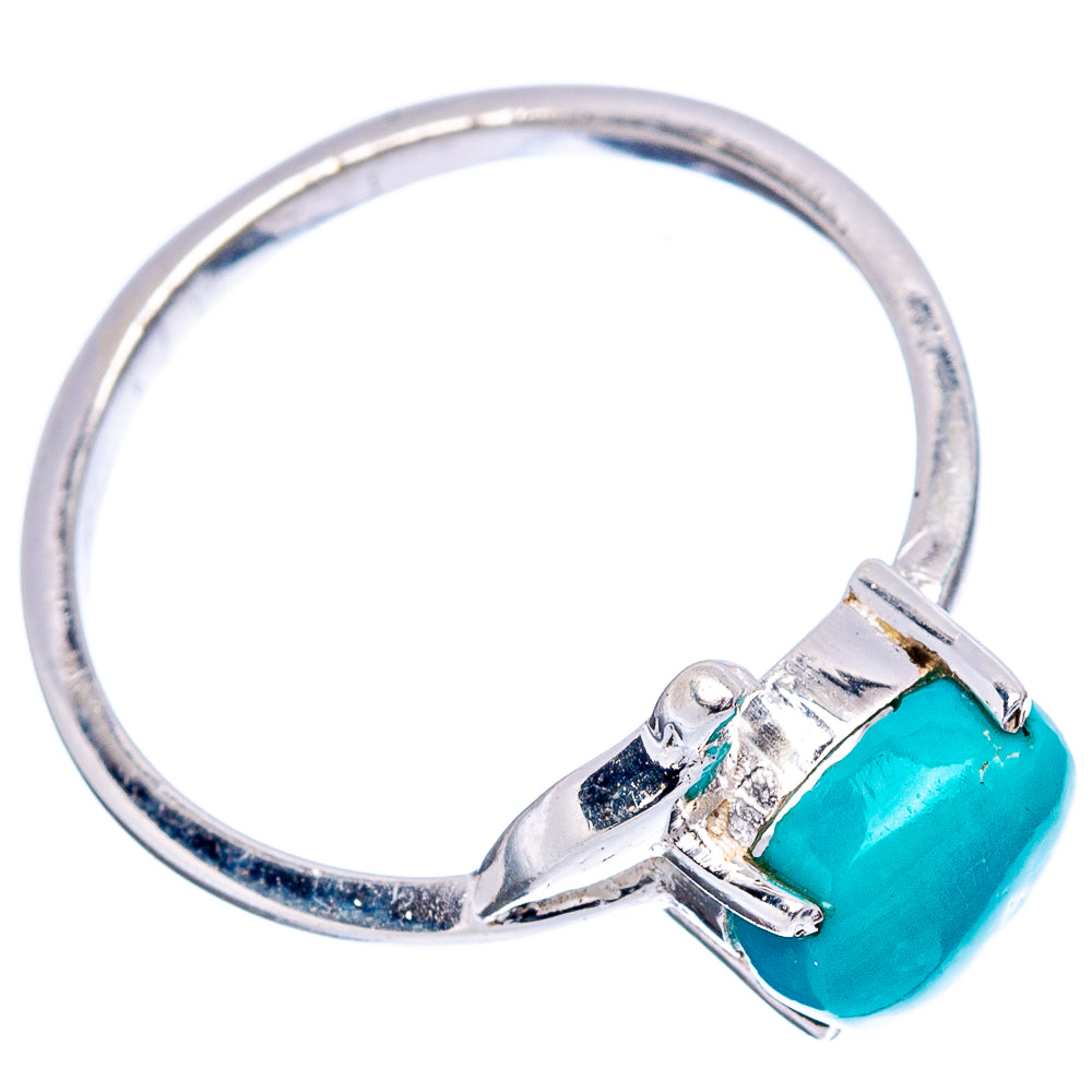 Turquoise Bird Dainty Ring Size 7.5 (.925 Sterling Silver)