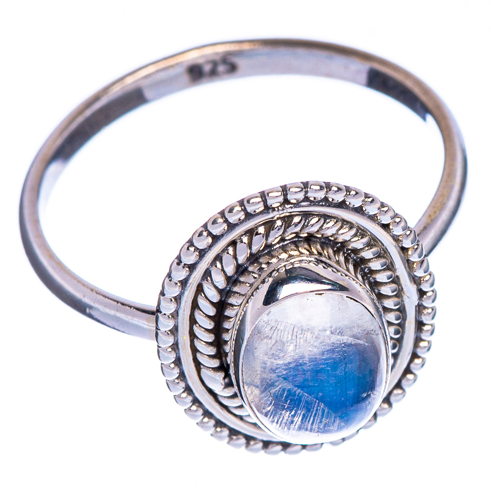Rainbow Moonstone Dainty Ring Size 5.75 (925 Sterling Silver) R147292