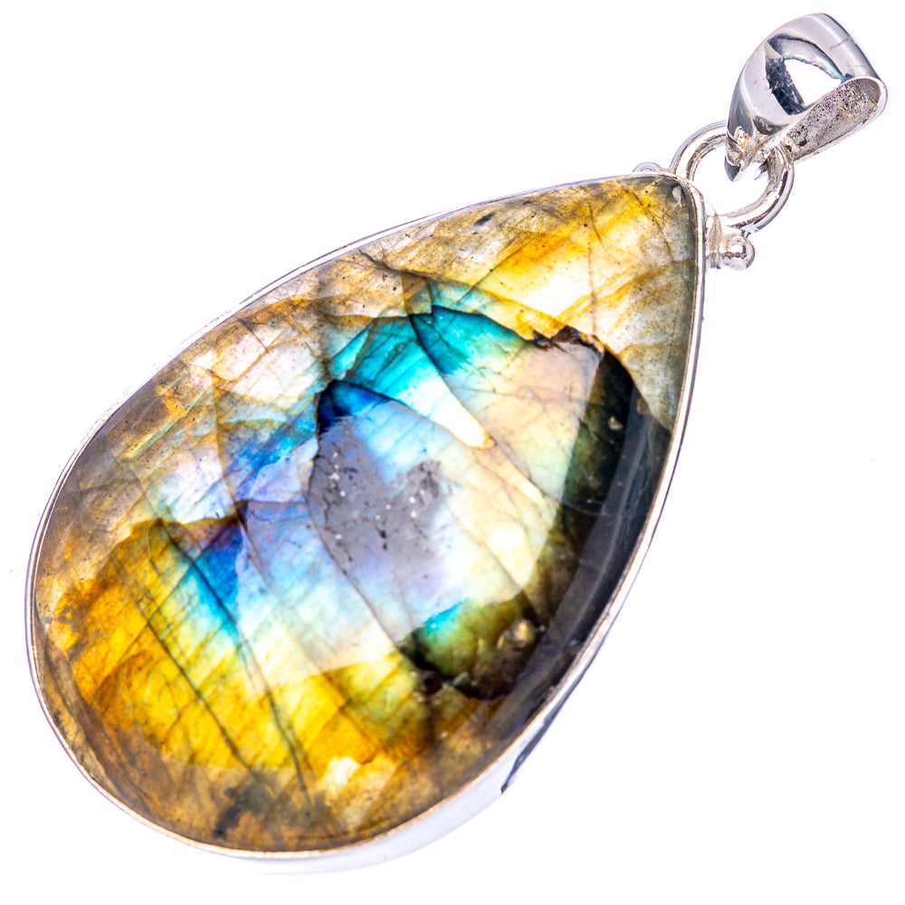 Labradorite Pendant 2 1/8" (925 Sterling Silver) P42467