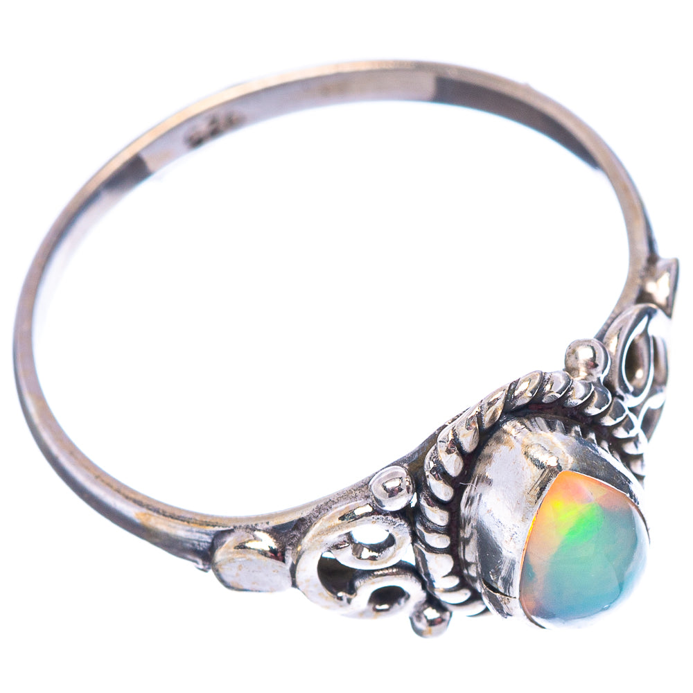 Ethiopian Opal Ring Size 7.25 (.925 Sterling Silver)