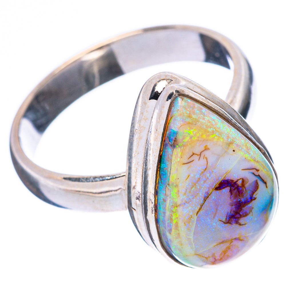 Rare Sterling Opal Ring Size 7 (925 Sterling Silver) R4361