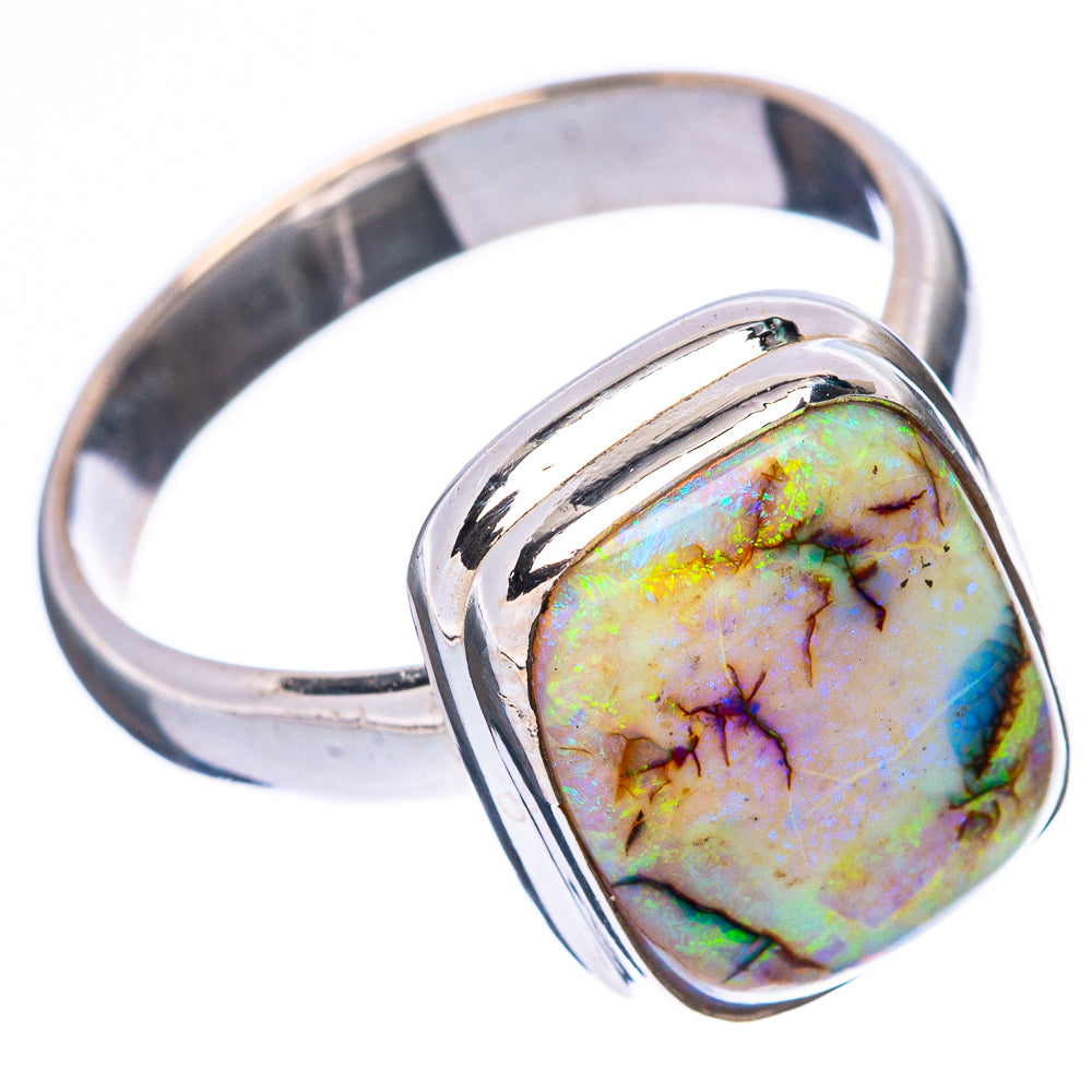 Rare Sterling Opal Ring Size 8 (925 Sterling Silver) R4319
