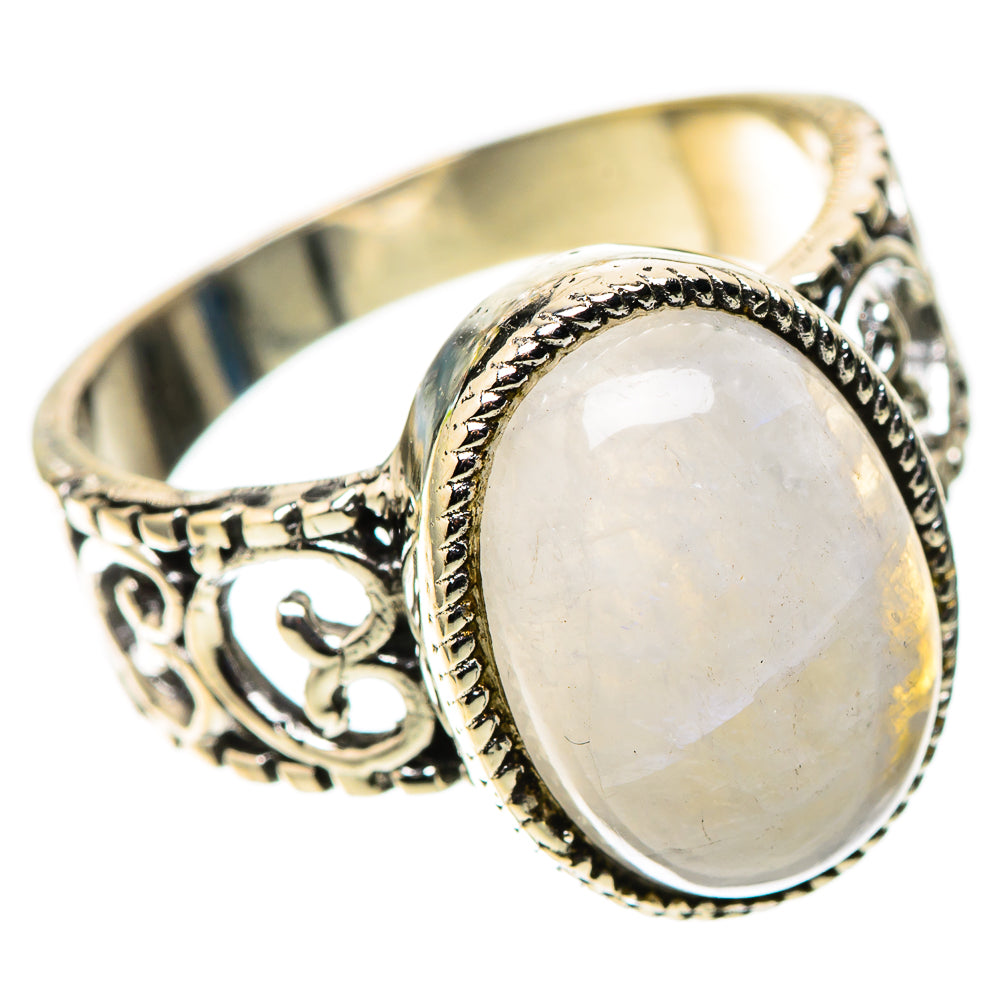 Rainbow Moonstone Dainty Ring Size 6 (925 Sterling Silver) RING138184