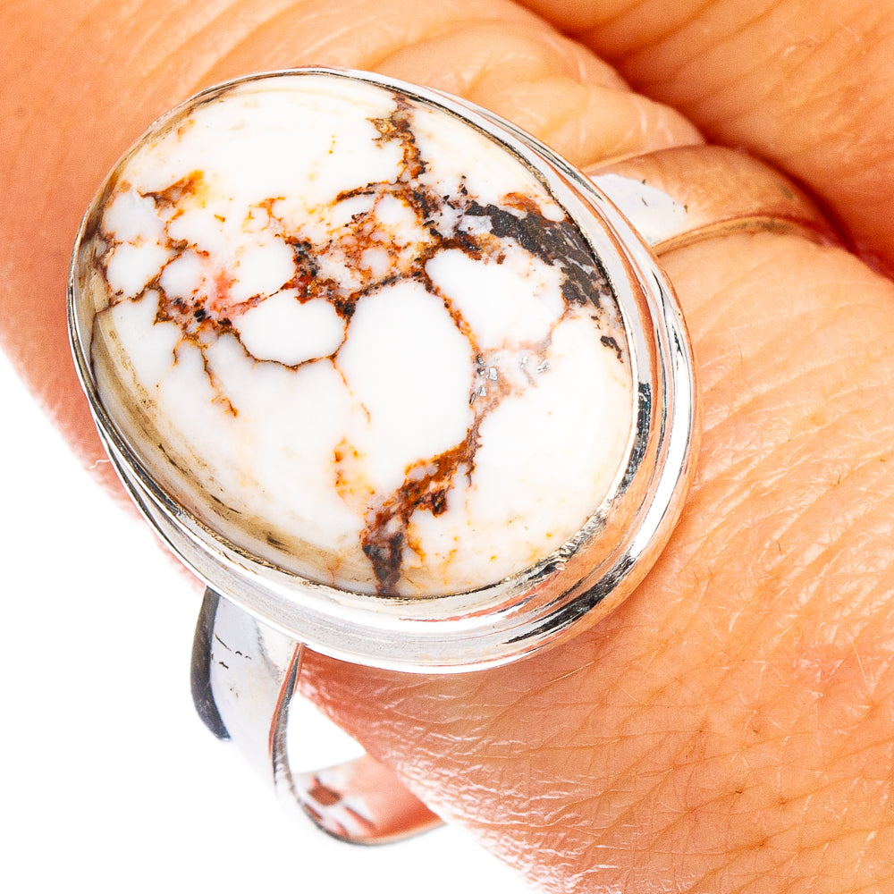 Wild Horse Jasper Ring Size 10.5 (.925 Sterling Silver)