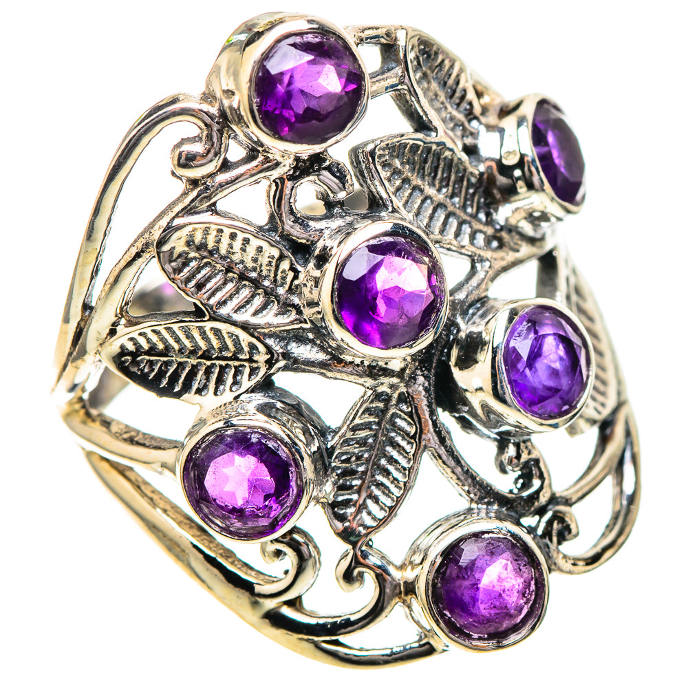 Faceted Amethyst Ring Size 6.5 (925 Sterling Silver) RING137909