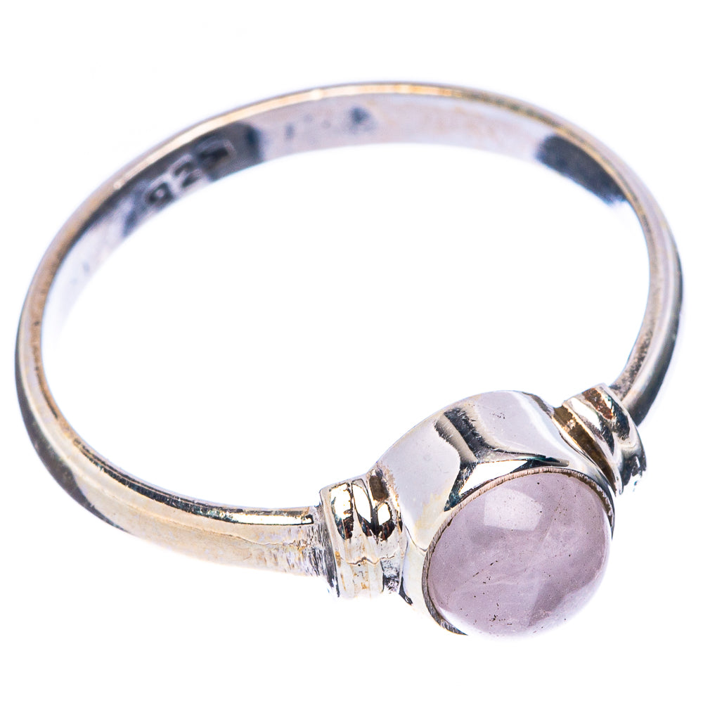 Rose Quartz Dainty Ring Size 7.75 (925 Sterling Silver) R5749