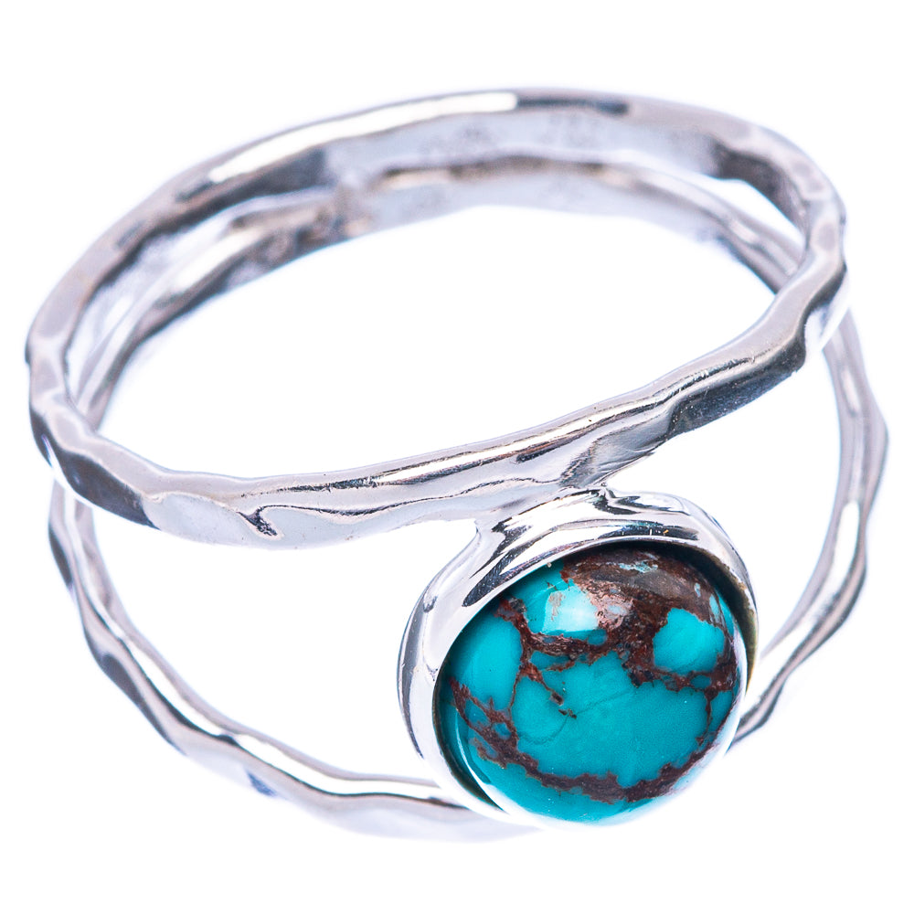 Turquoise Dainty Ring Size 6.75 (925 Sterling Silver) R5845