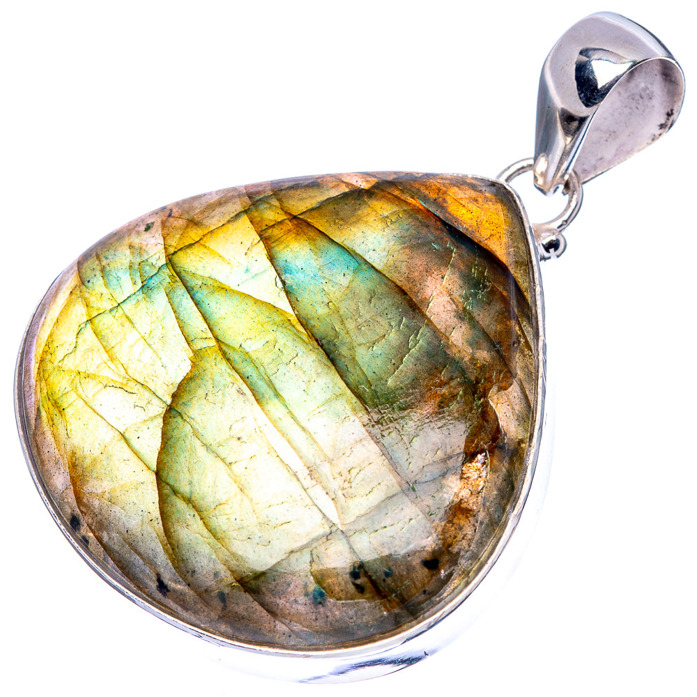 Labradorite Pendant 1 7/8" (925 Sterling Silver) P43157