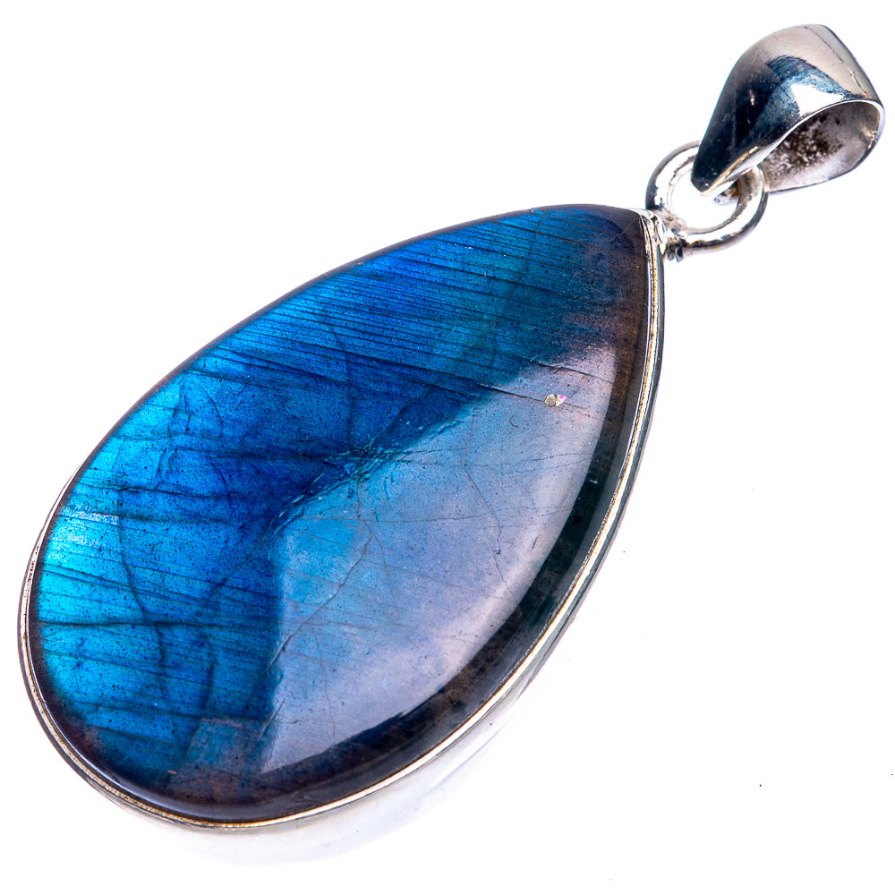 Labradorite Pendant 1 3/4" (925 Sterling Silver) P39358