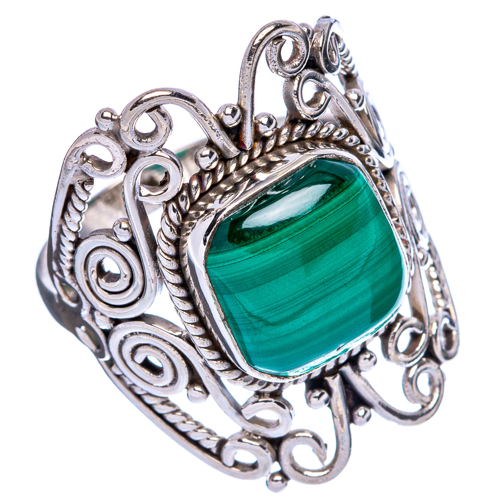 Malachite Ring Size 7.5 (925 Sterling Silver) R146321