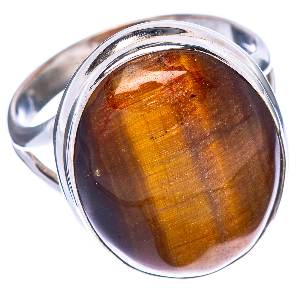 Tiger Eye Ring Size 10.25 (925 Sterling Silver) R1452