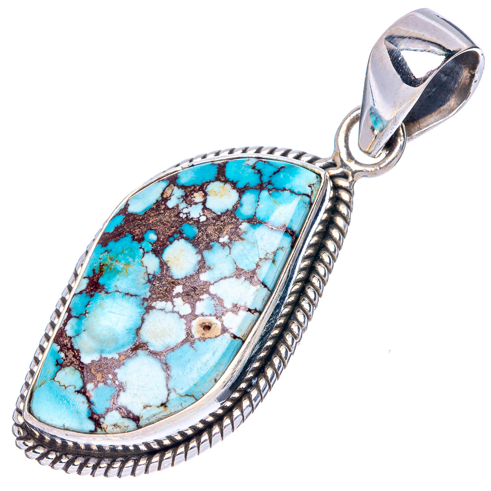 Rare Golden Hills Turquoise Pendant 1 5/8" (925 Sterling Silver) P42704
