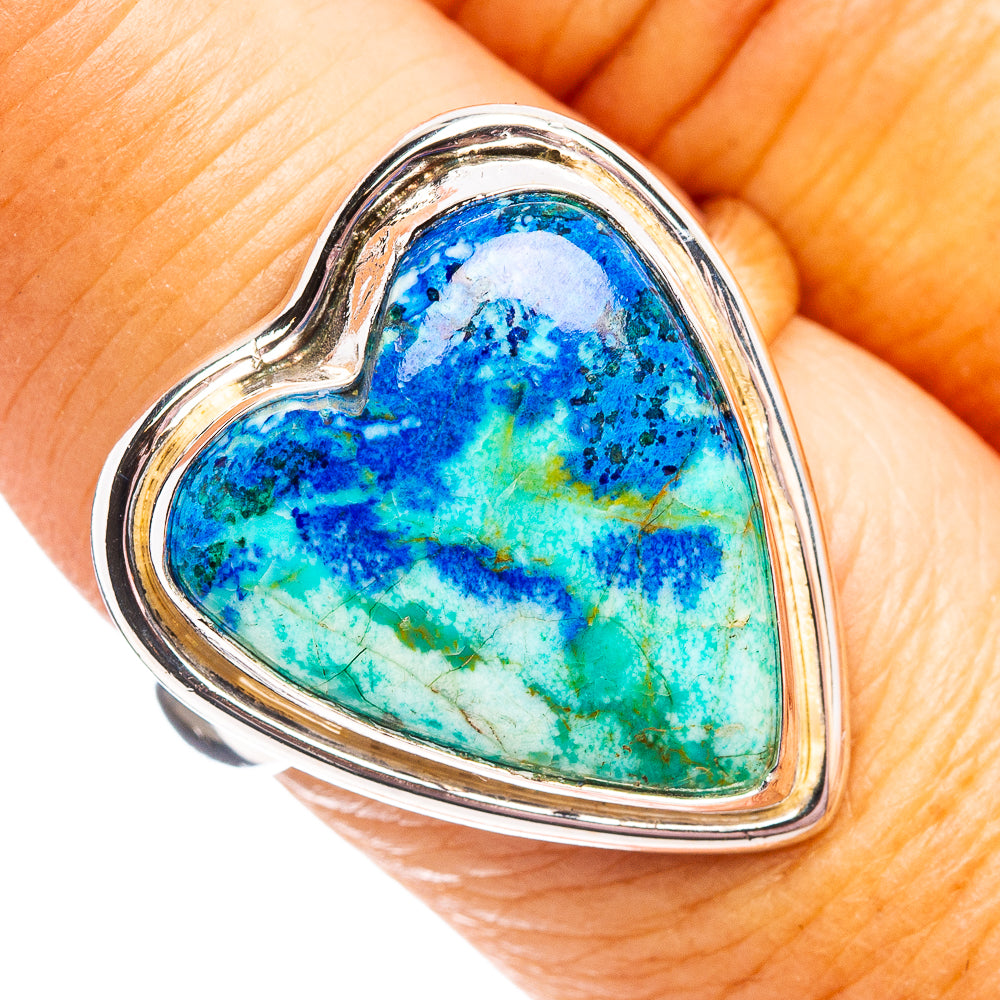 Rare Azurite Ring Size 7.75 (.925 Sterling Silver)