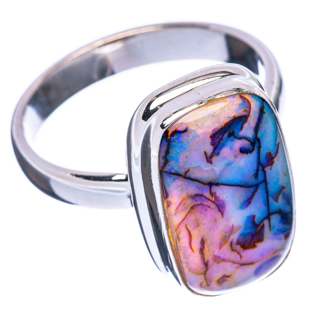 Rare Sterling Opal Ring Size 7.25 (925 Sterling Silver) R3038