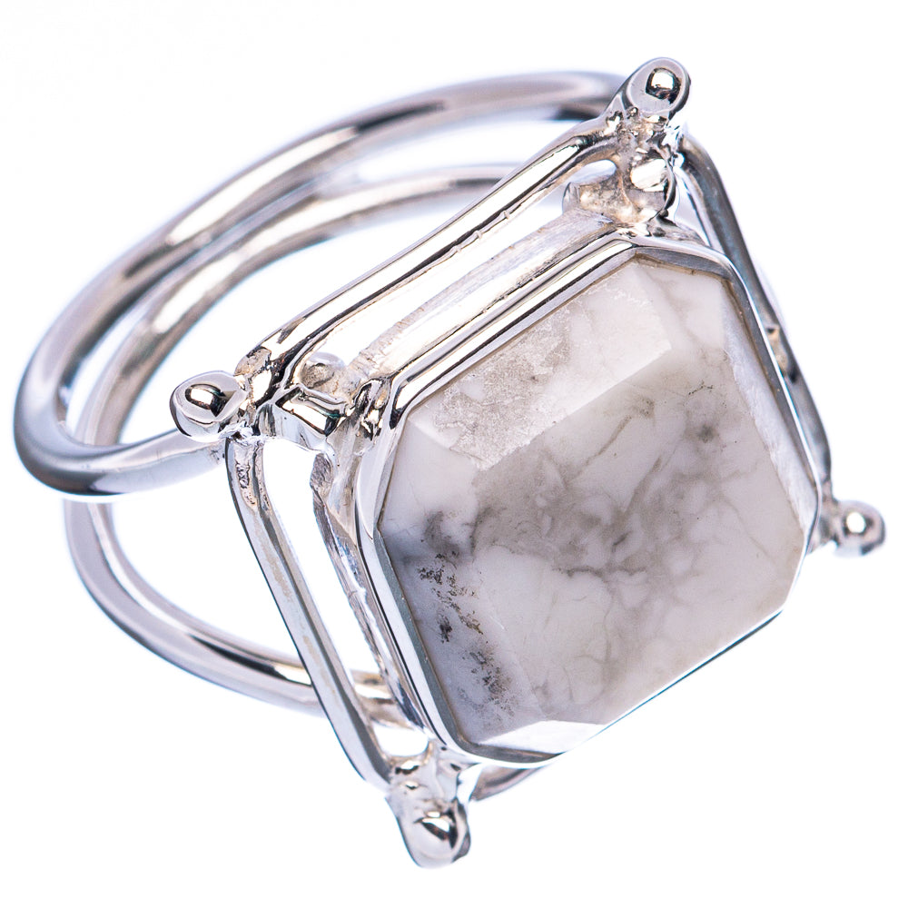 Premium Howlite 925 Sterling Silver Ring Size 6.75 Ana Co R3519