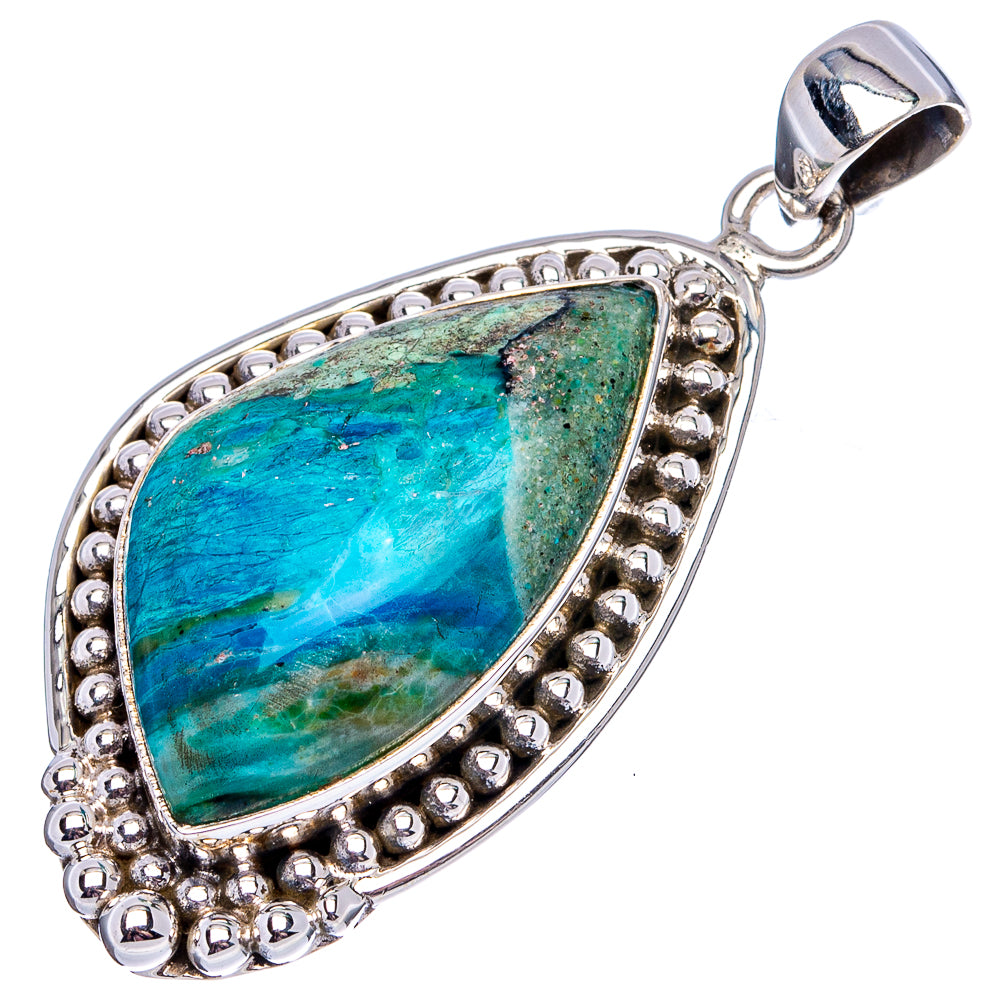 Premium Peruvian Opal Pendant 1 7/8" (.925 Sterling Silver)