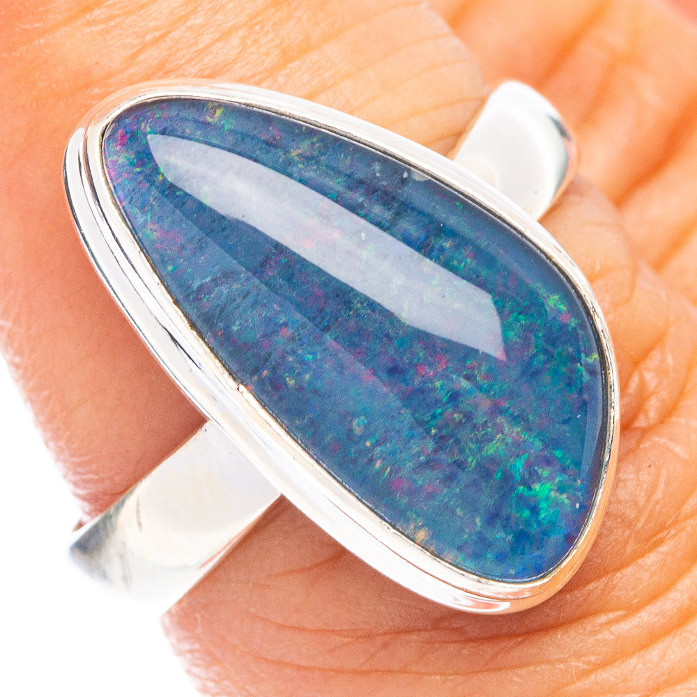 Rare Triplet Opal Ring Size 6.5 (925 Sterling Silver) R7825