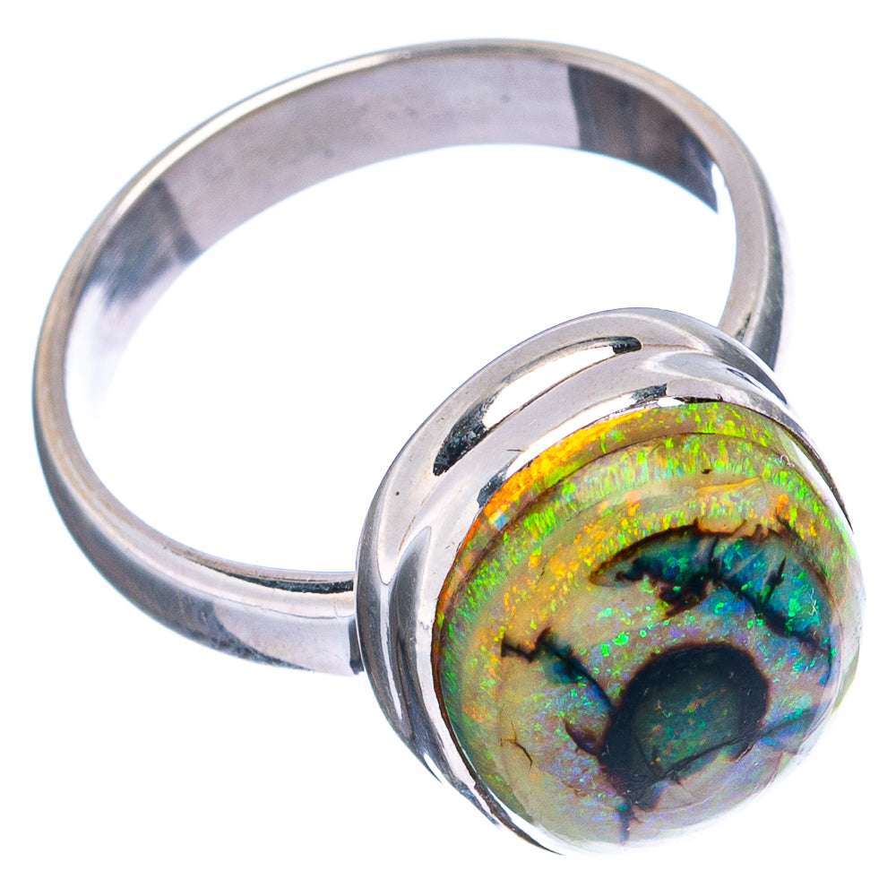 Rare Sterling Opal Ring Size 6 (.925 Sterling Silver)