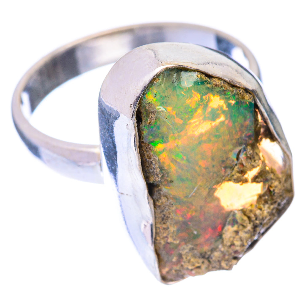 Rough Ethiopian Opal Ring Size 7 (925 Sterling Silver) R140927