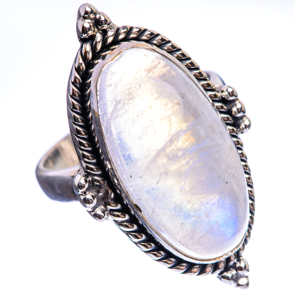 Rainbow Moonstone Ring Size 6.25 (925 Sterling Silver) R142943