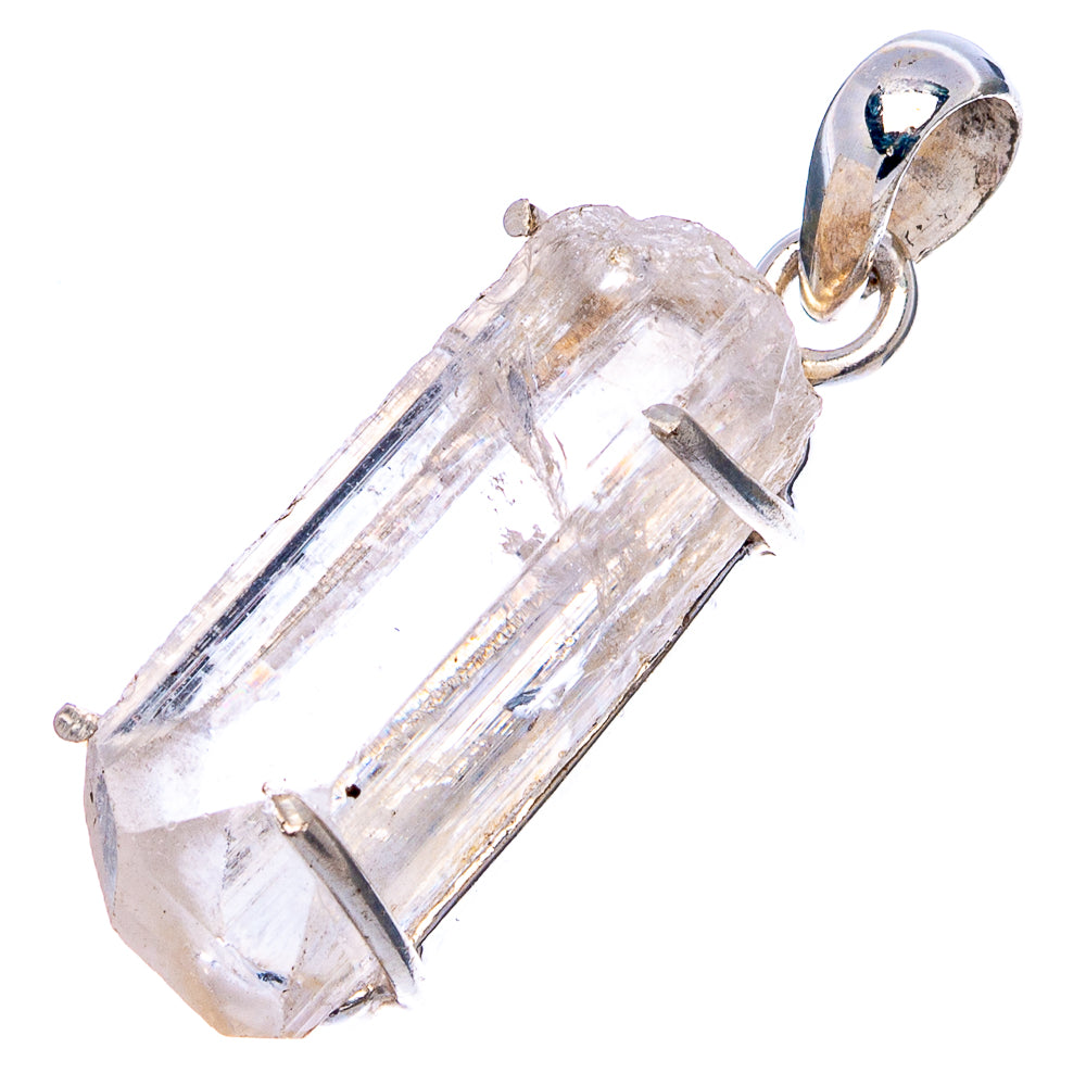 Raw Herkimer Diamond Pendant 1 1/4" (.925 Sterling Silver)
