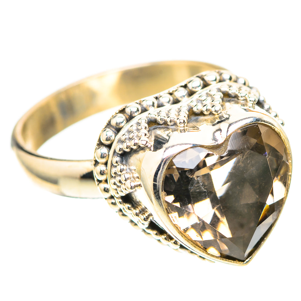 Smoky Quartz 925 Sterling Silver Ring Size 6.25 (925 Sterling Silver) RING139366