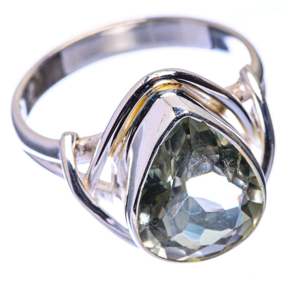 Green Amethyst Ring Size 10 (925 Sterling Silver) R141132