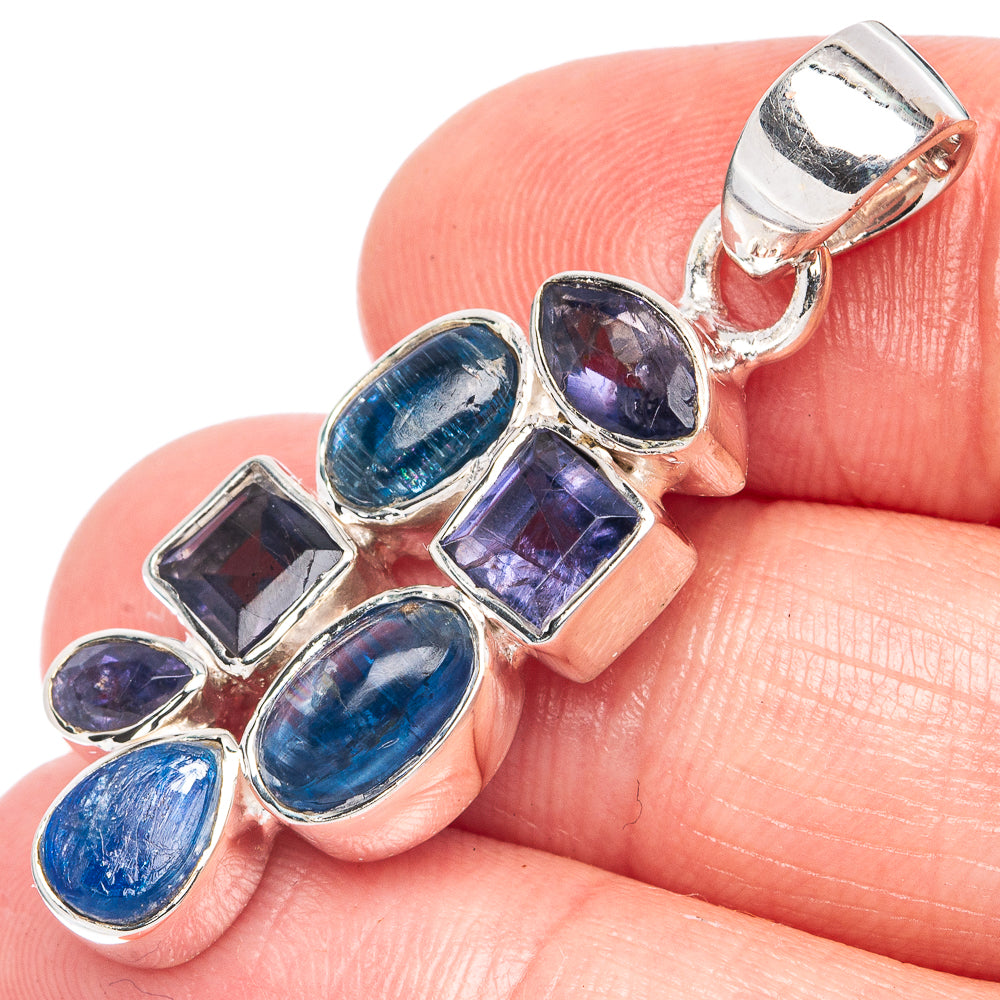 Kaynite, Tanzanite Pendant 1 1/2" (925 Sterling Silver) P44382