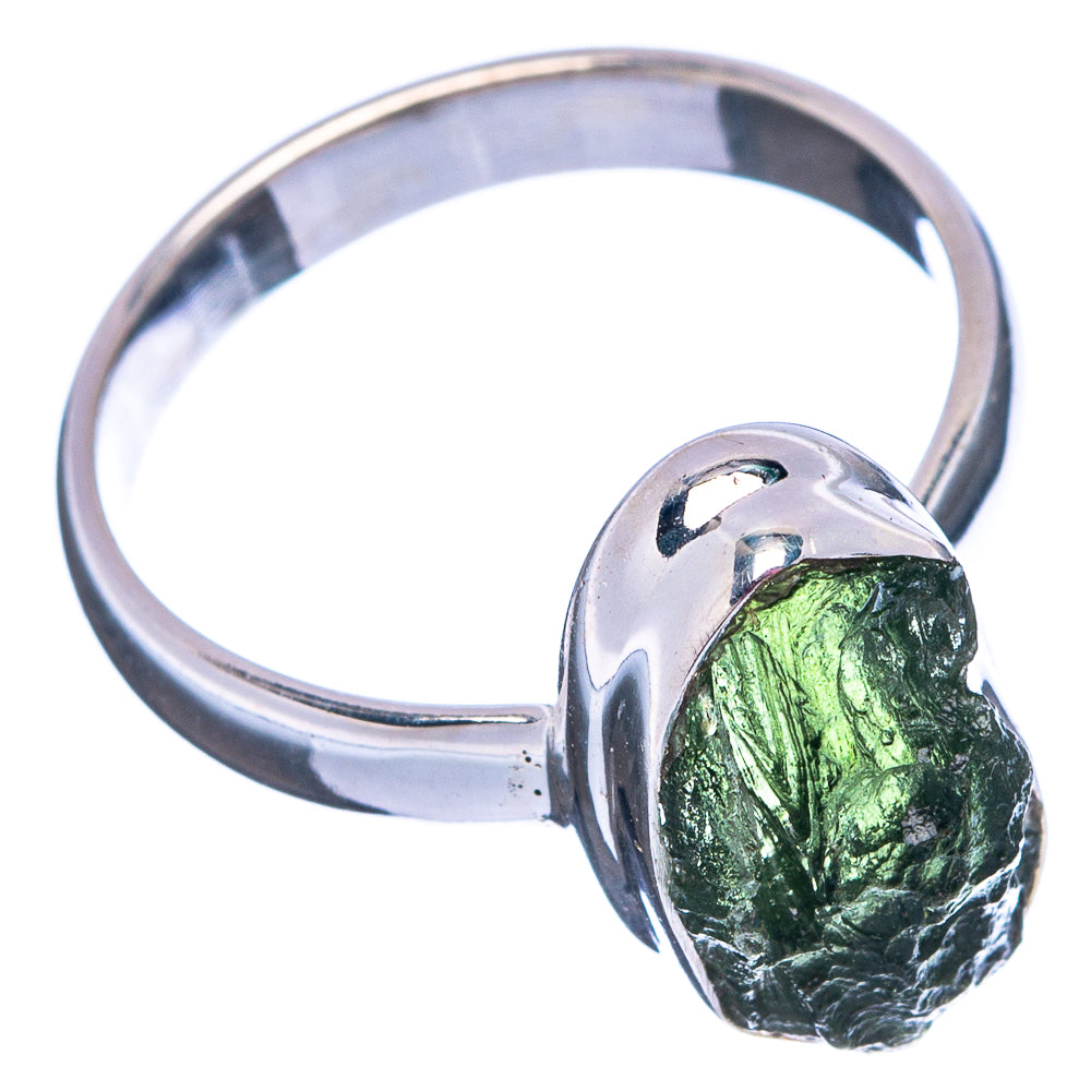 Rare Moldavite Ring Size 6 (.925 Sterling Silver)