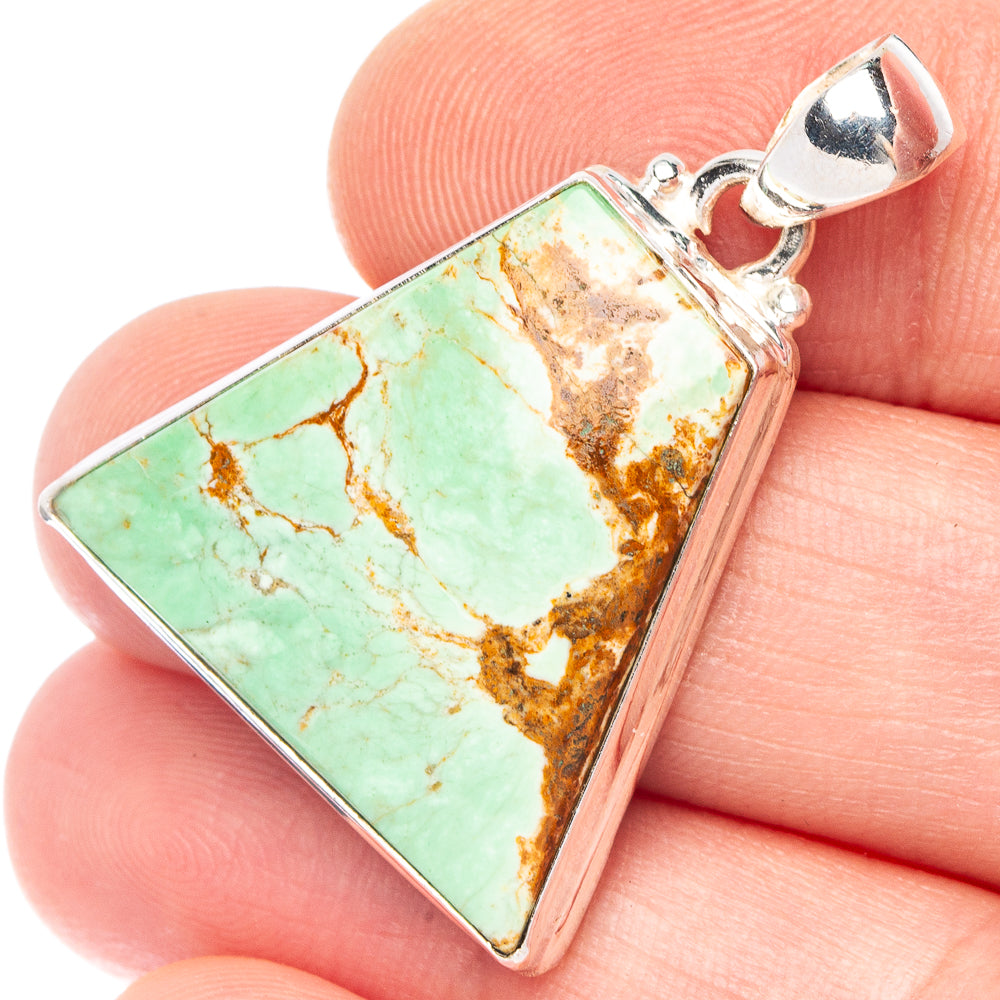Variscite Pendant 1 3/8" (925 Sterling Silver) P43819