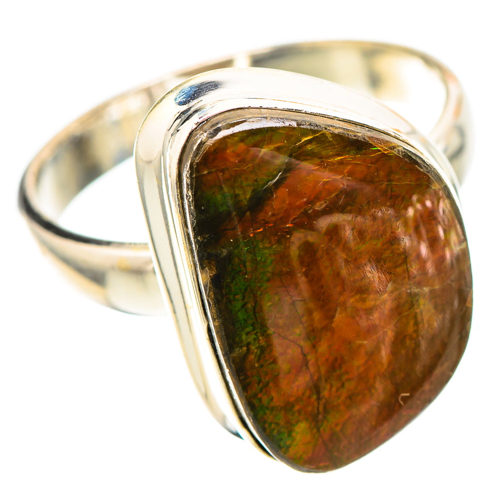 Canadian Ammolite 925 Sterling Silver Ring Size 8.25 (925 Sterling Silver) RING139463