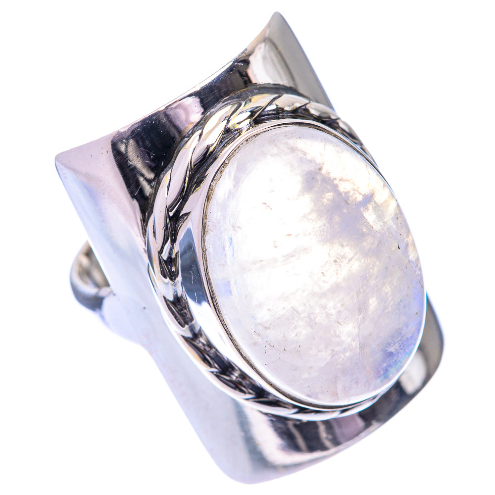 Rainbow Moonstone Ring Size 6.5 (925 Sterling Silver) R140892