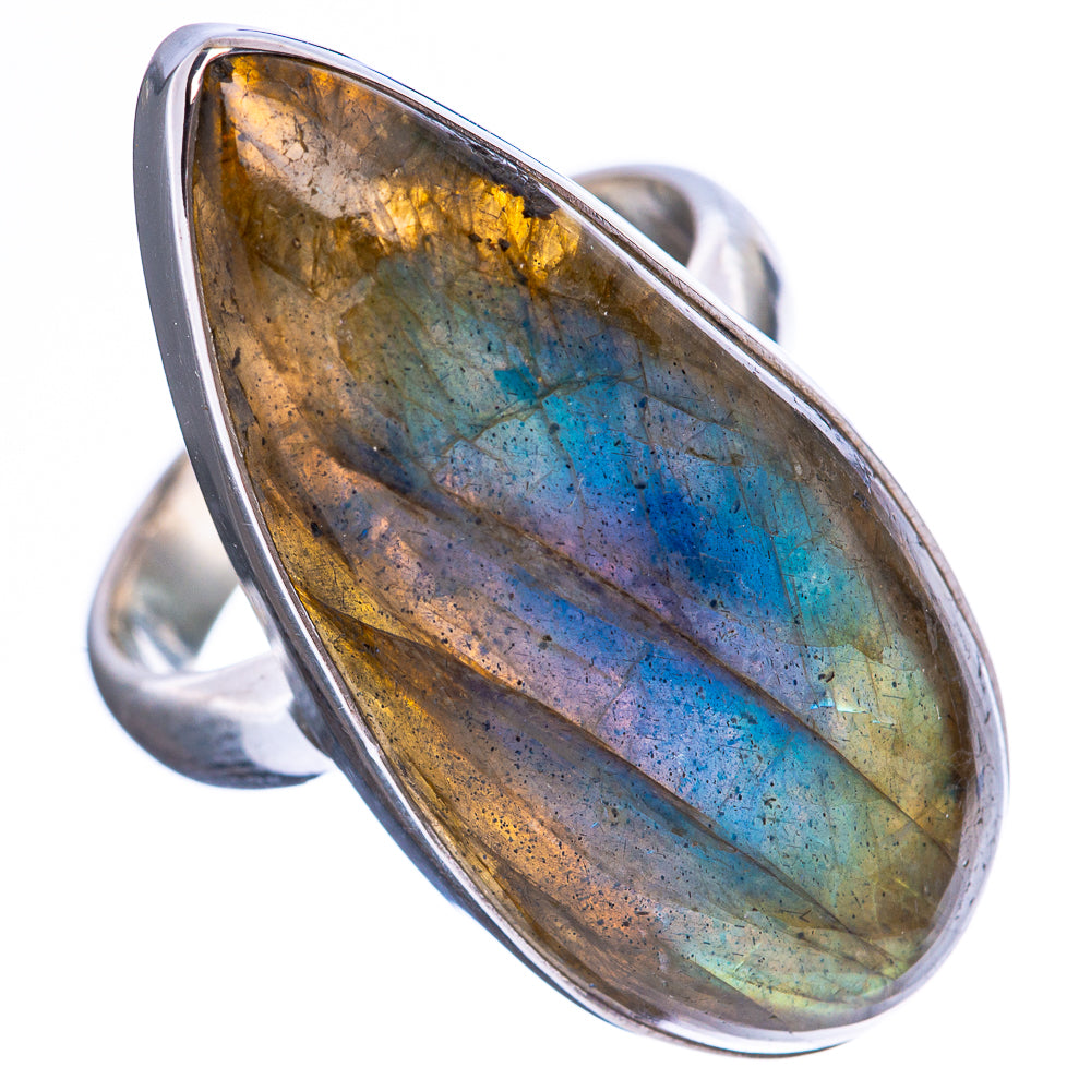 Labradorite Ring Size 6.75 (925 Sterling Silver) R3798